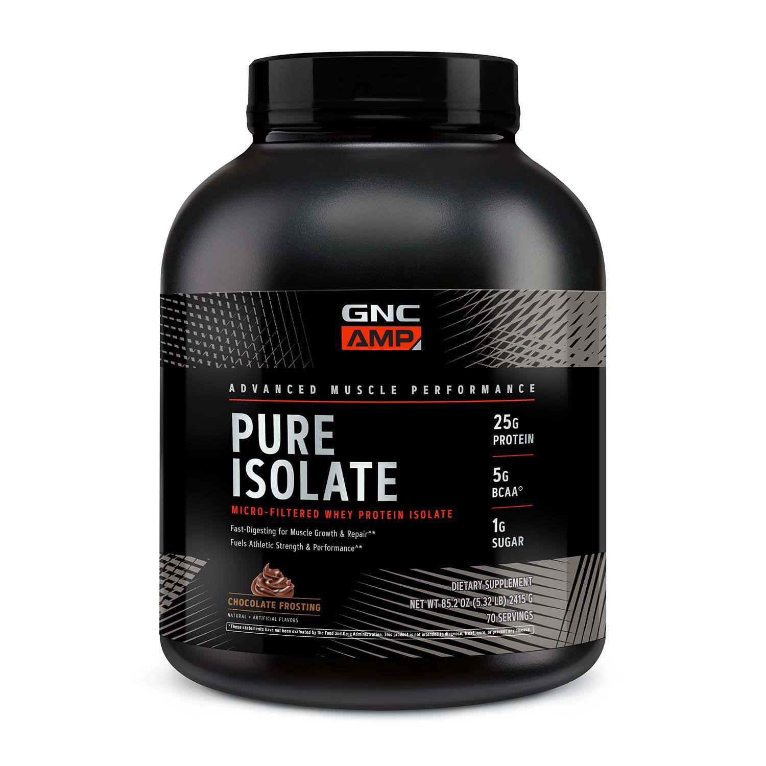 GNC AMP Pure Isolate Whey Protein Powder Chocolate Frosting gnc-amp-pure-isolate-whey-protein-powder-chocolate-frosting